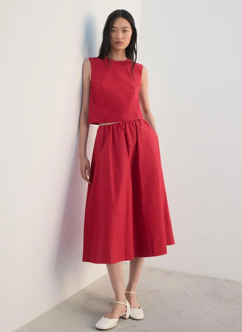 Mango  Buttoned crop top for Women | Best Price UAE